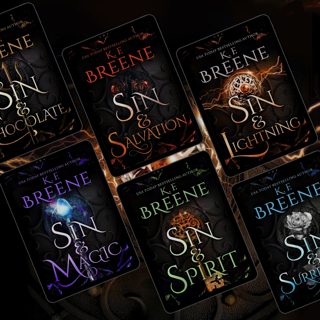 All six Demigods of San Francisco books shown on a light-colored wood background