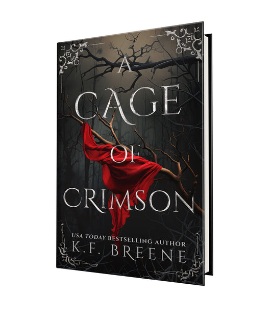 A Cage of Crimson Hardcover (Deliciously Dark Fairytales - Red Riding Hood book 1)