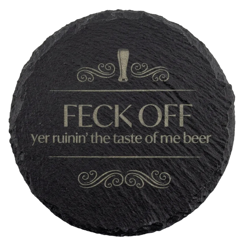 Custom Etched Slate Coasters