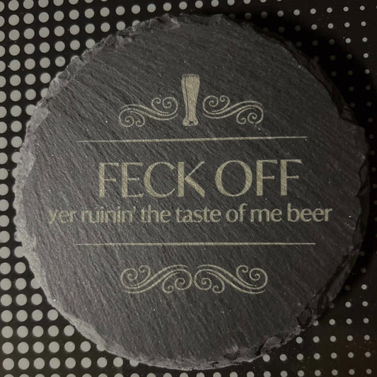 Custom Etched Slate Coasters